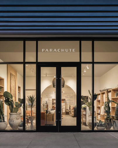 The exterior of Parachute, a large retail store.